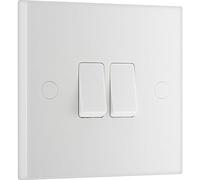 BG Electrical Interrupteur Simple moulé Blanc, Blanc, 942-0J