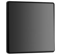 BG Electrical PCDBC13EB Interrupteur Mural Simple intermédiaire à Bascule sans vis Bords arrondis Evolve Noir chromé 20 A 16 AX