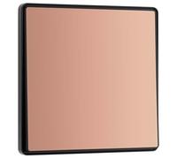 BG Electrical PCDCP12EB Interrupteur mural simple, 2 voies, bord à bord, à bascule, aspect sans vis, bords arrondis, Evolve, cuivre poli, 20 A, 16 AX, PCDCP12EB