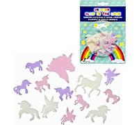 BG International Set SUJETS Autocollants Licorne Phosphorescent Brille dans Le Noir Deco