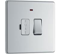 Bg-nexus-flat-plate sans vis Assiette plate 13 A commuté Fusionné unité de connexion, Neon Indicateur, métallique