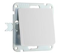 BG Oxford Interrupteur de lumière individuel intermédiaire sans cadre, 10 AX, blanc