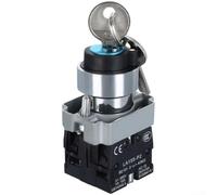 BG21 BG33 Interrupteur à bouton-poussoir rotatif autobloquant, 10 A 600 V, adapté aux panneaux de commande industriels avec trou de 22 mm et design de contact à point argenté (BG33 points argentés)