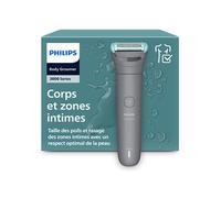 Philips Tondeuse corps BG3485/15 Series 3000 – Système de rasage Triple Protect Bleu et gris