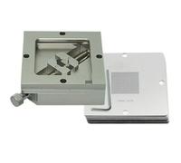 Bga Kit de reballing pour table Ht-90 90 mm avec 10 pochoirs 0,3 à 0,76 mm Gabarit en métal pour réparation de circuits imprimés et entretien électronique