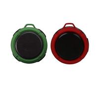 BGAZA 2 Set Mini Haut-Parleur Portable sans Fil étanche Bluetooth V3.0 Rechargeable 5W Vert Rouge