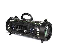 BGAZA 20W Grande Puissance Haut-Parleur Bluetooth stéréo sans Fil Caisson de Graves Haut-parleurs Basse Lourde Lecteur de Musique Soutien KTV écran LCD FM Radio TF(Groen)