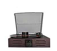 BGAZA Disque Vinyle Lecteur avec Haut-Parleur Turntable Multi-Fonction LP Record Player Imitation Retro Gramophone Récepteur Audio USB