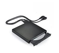 BGAZA DVD ROM Lecteur Optique Externe USB 2.0 CD/DVD-ROM Soutien CD Enregistreur de Lecteur Mince du Joueur brûlant Portable(Zwart)