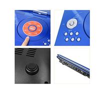 BGAZA Écran Rotatif multidium multimédia DVD 14 Pouces Portables DVD Joueur for Le Jeu la télé Prise en Charge de la Fonction MP3 MP4 VCD CD Joueur for la Maison et la Voiture(Rot)