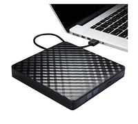 BGAZA Externe CD USB3.0 DVD RW Writer Slim Optical Drive Drive Lecteur Lecteur Type de Plateau Portable for Pc Ordinateur Portable(Zwart)