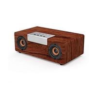BGAZA Haute Puissance Basse Bluetooth Haut-Parleur Portable en Bois Haut-Parleur stéréo sans Fil d'extérieur Caisson de Graves TWS Fonction