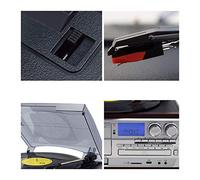 BGAZA Multi-Fonctions de contrôle à Distance de Disque Vinyle Lecteur avec Haut-Parleur Platines avec Cassette/CD/USB/SD Fonction de Lecture