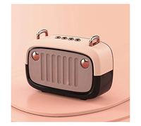BGAZA Portable Bluetooth V5.0 Haut-Parleur Longue Worktime extérieur Haut-Parleur de Soutien TF/U Disque/FM sans Fil Subwoofer(Pink)