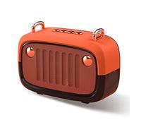 BGAZA Portable Bluetooth V5.0 Haut-Parleur Longue Worktime extérieur Haut-Parleur de Soutien TF/U Disque/FM sans Fil Subwoofer(Oranje)