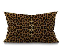 BGBDEIA Housse de coussin en lin imprimé léopard sexy pour canapé, lit, voiture, taie d'oreiller 30 x 50 cm