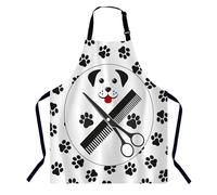 BGBDEIA Tablier de toilettage pour chiens de compagnie, tablier réglable pour homme et femme, convient pour la cuisine, la serveuse, le chef, Toilettage pour chiens de compagnie, 27 X 31 Inch