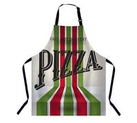 BGBDEIA Tablier rétro à pizza réglable pour homme et femme, tablier de cuisine pour la maison, la pâtisserie, le jardinage, le barbecue, le café, le restaurant, Pizza rétro, 27 X 31 Inch