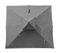 BGBZHMMEE Auvent De Rechange Carré pour Parasol De Terrasse 3 M Toile De Rechange pour Parasol Déporté, pour Table D'extérieur, Jardin, Plage, Piscine (auvent Uniquement) (Gray)