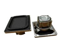 BGDIEAKIN Haut-Parleur rectangulaire à Panneau Plat Haut de Gamme, 2 pièces, 78x68mm, Gamme complète, 4 Ohm, 15W, Plateau intégré en Alliage d'aluminium