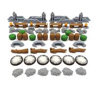 BGExpansions - LOTR004 Pack de scénographie pour Le Seigneur des Anneaux : Voyages sur la Terre du Milieu et l'expansion des sentiers Sombres - 62 pièces