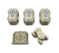 BGExpansions Pack de décors pour Nemesis : Lockdown - 5 pièces | Figurine de Rover, conteneurs Sec et Porte du Bunker Principal | Accessoires de décor pour améliorer Le Jeu