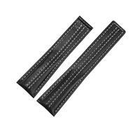 BGFFDSZ Bracelet de montre compatible avec la série TAG Heuer Carrera, compatible avec les bracelets de montre en cuir co-marqués Porsche, bracelet Monaco F1 for homme, 22 mm(Black no clasp)