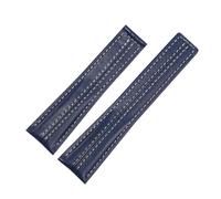 BGFFDSZ Bracelet de montre compatible avec la série TAG Heuer Carrera, compatible avec les bracelets de montre en cuir co-marqués Porsche, bracelet Monaco F1 for homme, 22 mm(Blue no clasp)