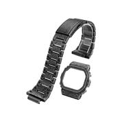 BGFFDSZ Bracelet de montre compatible avec les modèles Casio DW-5600, GW-B5600, GWM5610 et GMW-B5000. rétro en acier inoxydable for homme(Strap and case,5610mm)