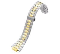 BGFFDSZ Bracelet de montre compatible avec Patek Philippe Nautilus 5711/5726, bracelet de montre en acier fin, convexe mâle, accessoires de montre en acier inoxydable, 25 mm(Silver gold)