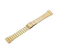 BGFFDSZ Bracelet de montre en acier inoxydable 18 mm 20, compatible avec les montres Casio F91W/SGW400/A158/159/168/169 à boucle déployante, bracelet doré(Gold,18mm)