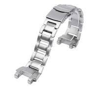 BGFFDSZ Bracelet de montre en acier inoxydable compatible avec Casio MTG-B1000 for homme, métal mat, noir, solide, accessoires(Silver)