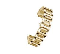 BGFFDSZ Bracelet de montre en acier inoxydable compatible avec les bracelets de montre Cartier Ballon Bleu (14 x 8 mm, 16 x 8 mm, 18 x 11 mm, 20 x 12 mm, 22 x 14 mm)(Gold,14-8mm)