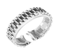 BGFFDSZ Bracelet de montre en acier inoxydable massif 904L compatible avec les bracelets de montre Rolex DATEJUST DAY-DATE OYSTERPERTUAL DATE argentés 20 mm 21 mm(Silver-3,20mm)