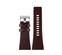 BGFFDSZ Bracelet de montre en cuir compatible avec les modèles Diesel DZ7406, DZ7408, DZ4280 et DZ4343, 22 mm, 24 mm, 26 mm, 28 mm, 30 mm, 32 mm, 34 mm, for homme(Brown silver clasp,24mm)