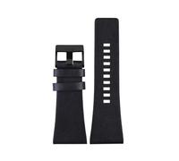 BGFFDSZ Bracelet de montre en cuir compatible avec les modèles Diesel DZ7406, DZ7408, DZ4280 et DZ4343, 22 mm, 24 mm, 26 mm, 28 mm, 30 mm, 32 mm, 34 mm, for homme(Black black clasp,30mm)