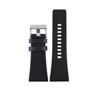 BGFFDSZ Bracelet de montre en cuir compatible avec les modèles Diesel DZ7406, DZ7408, DZ4280 et DZ4343, 22 mm, 24 mm, 26 mm, 28 mm, 30 mm, 32 mm, 34 mm, for homme(Black silver clasp,32mm)