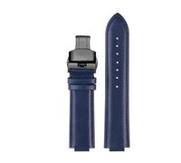BGFFDSZ Bracelet de montre en cuir convexe modifié, compatible avec Casio EDIFICE Series EFS-S570YD ECB-10YD, bracelet de montre for homme, bleu, 12 mm et 14 mm(Blue-black B,EFS-S570YD 12mm)