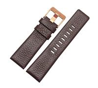 BGFFDSZ Bracelet de montre en cuir véritable compatible avec Diesel DZ7311 DZ7332 DZ7314 DZ1405 DZ4323, noir et marron, 22 mm, 24 mm, 26 mm, 28 mm, 30 mm(White Light Pin,22mm)