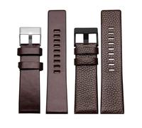 BGFFDSZ Bracelet de montre en cuir véritable compatible avec Diesel DZ7311 DZ7332 DZ7314 DZ1405 DZ4323, noir et marron, 22 mm, 24 mm, 26 mm, 28 mm, 30 mm(White Black,30mm)