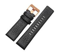 BGFFDSZ Bracelet de montre en cuir véritable compatible avec Diesel DZ7311 DZ7332 DZ7314 DZ1405 DZ4323, noir et marron, 22 mm, 24 mm, 26 mm, 28 mm, 30 mm(Darkblue Black,30mm)