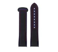 BGFFDSZ Bracelet de montre en nylon et silicone compatible avec Omega Seamaster 300 Observatory Ocean Universe 600 Quarter Orange 20 mm 21 mm 22 mm(Blue,22mm)