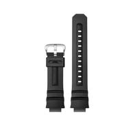 BGFFDSZ Bracelet de montre en résine silicone 16 mm compatible avec les bracelets Casio G-Shock AW-591/590/5230/282B Awg-m100/101G-7700/7710(Black sk)
