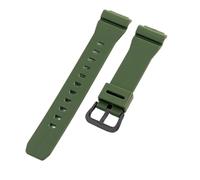 BGFFDSZ Bracelet de montre en résine TPU à dégagement rapide, noir, bleu, vert, blanc, compatible avec la montre Casio G-Shock octogonale Oak GM-S2100 for femme, modèle 16 mm(Army Green(MS)-BK-K5)