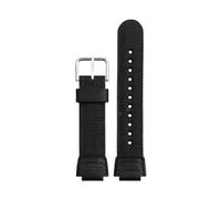 BGFFDSZ Bracelet de montre en toile de nylon étanche, compatible avec les modèles Casio AE1200, AE-1200WHB, F-91w, AQ-230, A158, A159, MCW200, 18 mm(Black-silver)