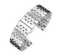 BGFFDSZ Bracelet de montre incurvé en acier inoxydable compatible avec les bracelets de montre Casio, Tissot et Seiko de 12, 13, 14, 15, 16, 17, 18, 19, 20, 21 et 22 mm.(Silver,17mm)