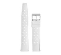 BGFFDSZ Bracelet de montre tropical en silicone à dégagement rapide, bracelet caoutchouc, étanche, compatible avec Oris, Seiko et Citizen(White,22mm)