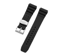 BGFFDSZ Bracelet de montre universel en silicone 20-22mm, noir, sport, étanche et respirant, compatible avec Seiko Omega, bracelet remplacement(Black,22mm)