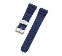 BGFFDSZ Bracelet de montre universel en silicone 20-22mm, noir, sport, étanche et respirant, compatible avec Seiko Omega, bracelet remplacement(Blue,20mm)