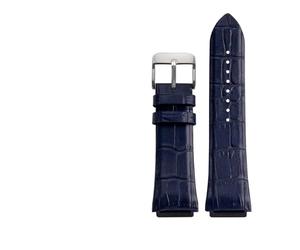 BGFFDSZ Bracelet en cuir de vache compatible avec les bracelets de montre Guess W0247G3 W0040G7/0040G3, 22 mm, bleu, noir et marron(Blue silver clasp)